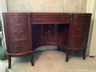 MaxSold Auction: This online auction features Toyota Corolla, sterling silver pieces, teacup/saucer sets, antique vases, original oil paintings, original bronze sculptures, vintage Majolica, art glass, vintage mantle clocks, The Royals collectibles, decanters, vintage jewelry, vintage writing desk, stereo cabinet, and much, much, more!!!