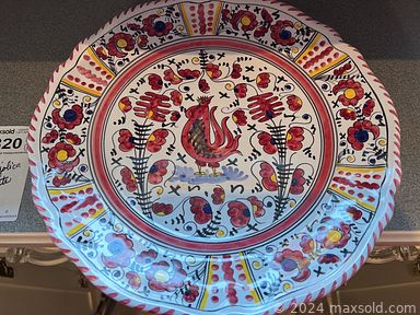 MaxSold Auction: This online auction features antique Royal Worcester china, stained glass pieces, art pottery, art & office supplies, yoga gear, collector plates, framed original paintings, yarn, jewelry, watches, ladies\' shoes & boots, TV, toys, printer, Elizabeth Greisman paintings, Jason Mclean sculptures, pet products, hand tools, rowing machine and much more!