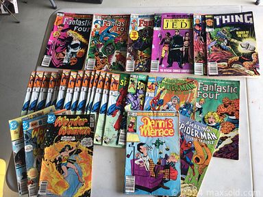 MaxSold Auction: This online auction features a Peavey amplifier, Sue Coleman and other wall art, Turkish area rug, ultra flex LED lights, gemstones, folding tables, gnome decor, books, Royal Doulton, seasonal decor, books, ladder, Coca-Cola collectibles, sporting equipment, weed eater, rotisserie oven and other small kitchen appliances, Lepage construction adhesive, MCM dresser, desk, porcelain figures, costume jewelry, accessories, Dewalt router, charger and other tools, sombrero, Singer sewing machine, cameras, Noma dehumidifier, comic books, hockey pucks, The Beatles CDs and much more!