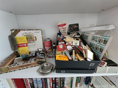 MaxSold Auction: This online auction includes furniture such as shelving units, corner table, sofa, mahogany buffet, dining table, office organizer, dining chairs, china cabinet, desk, bedframe and others, Longaberger pottery, kitchenware, small kitchen appliances, painting supplies, cleaning supplies, room dividers, clothing, accessories, jewelry, wall art, metal tins, seasonal decor, lamps, vintage periodicals, planters, Pro Form treadmill, weights, Ginny dolls, large Lego figure, Bradford Exchange decorative plates and many more!