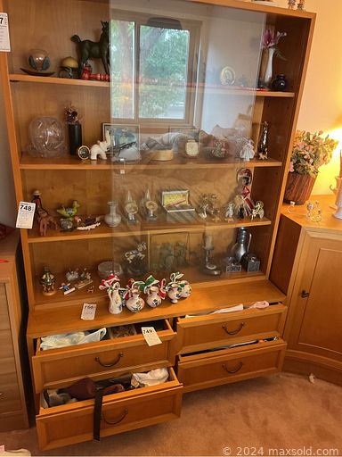 MaxSold Auction: This online auction features furniture such as file cabinets, teak coffee table, dining set, media cabinet, patio loungers, loveseat, MCM table, nightstands, Danish end table, MCM cabinet, chest, leather MCM seating, oak nightstands, media cabinet and more, Xbox 360, laundry supplies, lighting, books, LPs, kitchenware, vintage Singer sewing machine,Nokian tires, sewing supplies, linens, toys, Hummel figures, accessories, German pottery, WIllow tree angels, rugs, grandfather clocks, Rosenthal, pottery, tools, holiday decor, vintage games and much more!