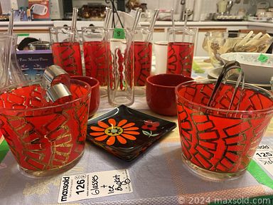 MaxSold Auction: This online auction includes framed art, glassware, vintage lamps, power tools, planters, small appliances, furniture such as dining chairs, dining table, sectional sofa, dressers, china cabinet, stereo cabinet and side tables, ladders, kitchenware, canning supplies, and much more!