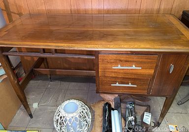 MaxSold Auction: This online auction includes furniture such as nightstands, dressers, desks, chairs, cabinets, shelves, sofa and others, kitchenware, small kitchen appliances, vintage magazines, books, barware, clothing, shoes, accessories, lamps, vintage telephone, vintage floor scale, sports equipment, Limoges china, wall art, vintage luggage, cameras, pillows, brass horn, car care supplies, yard tools, suitcases, linens, figurines, decor, bathroom accessories and many many more!