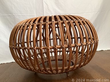 MaxSold Auction: This online auction includes furniture such as a wicker patio set, lacquer stool, coffee table, MCM rattan ottomans, work table, wood wardrobe, antique settee, dressers, demilune table, antique chair, bistro set, desk, pedestal cabinet and others, Chinese lacquer boxes, vases, tableware, Royal Doulton dinnerware, Koromandel screen, Foo dogs, Ginger jars, cloisonne pieces, Royal Doulton and other figures, pottery, brassware, wall art and much more!