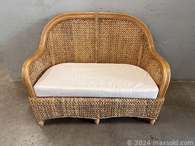 MaxSold Auction: This online auction includes a rattan coffee table, wicker love seat, baskets, 1930s Disney masks, wall art, air filter, elephant decor, jewelry box, beading supplies, wood carvings, glassware, shoes, ceramics, candles, robot vacuum, sewing machine and supplies, DVDs, kitchenware, small kitchen appliances, clothing, accessories, trading cards, hardware, rug and much more!