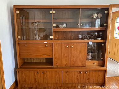 MaxSold Auction: This online auction features Teak cabinet, sofa, Teak coffee table, BBQ, fishing gears,  vases, wood items, cookware, small appliances, vintage dishes, cutlery, baking ware, kitchenware, chairs, mirror, games and puzzles, sofa bed, Christmas decor, vacuum, glassware, decanters, pottery, fireplace accessories, patio, vintage cabinet, vintage turn table, stereo cabinet, exercise bike, rug, sports equipment, ping pong table, power/hand tools,  lawnmower, canning jars,  camping accessories, garden tools, garage items, skies, outdoor swing with canopy, hedge trimmer, framed prints and much more!