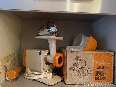 MaxSold Auction: This online auction features sleigh bed, small kitchen appliances, sports equipment, beer steins, hand tools, home health aids, and much, much, more!!