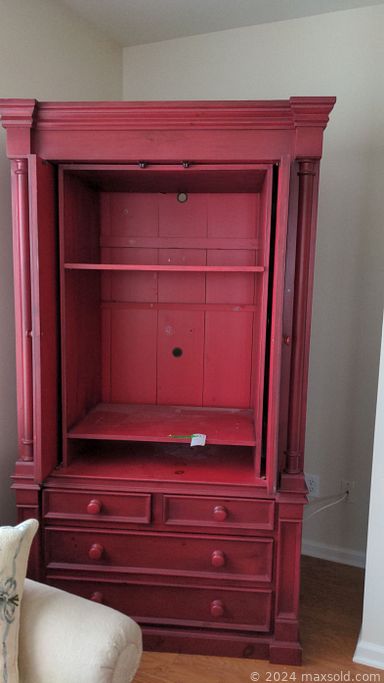 MaxSold Auction: This online auction features furniture such as an accent chair, sewing table, vintage chairs, Rway dresser, armchairs, sewing cabinet, coffee table, rocking chair, rolling basket, side table, couch, Sports Craft Air hockey table and others, books, records, electronics, kitchenware, small kitchen appliances, jewelry kit, linens, tins, lamps, wall art, picture frames, drum set, flooring, planters and much more!