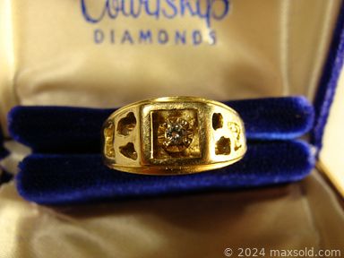 MaxSold Auction: This online auction features a Harley Davidson helmet and boots, Vintage Fruit Pattern Luncheon Set, Vintage sterling bangles, Vintage instruments such as trumpet and mellophone, costume jewelry and much more!