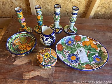 MaxSold Auction: This online auction features Mexican pottery, garden supplies, small kitchen appliances, stained glass panel, sewing machines, TVs, Howard Miller clock, antique wood desk, washer, dryer, power & hand tools, women’s shoes & clothing, jewelry, patio furniture, fabric, Stephan Lyman prints, craft supplies, desktop computer, camera, antique Edison phonograph, area rug, and much more!!