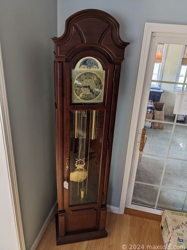 MaxSold Auction: This online auction features grandfather clock, collector watches, 10k gold ring, furniture such as Ethan Allen mahogany breakfront, lighted curio cabinet, lifting recliners, shield back chairs, and oak armoire, home decor, framed artwork, chandelier, glassware, small kitchen appliances, table lamps and much more!