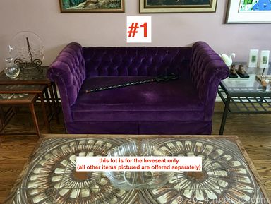 MaxSold Auction: This online auction includes a patio set, tables, cabinets, MCM nesting tables, mid century loveseat and others, wall art, Noritake china, kitchenware, decor, vintage pottery, stoneware, vintage Lionel train engines, electronics, garden tools, vintage glassware, Carl Wetzlar binoculars and much more!