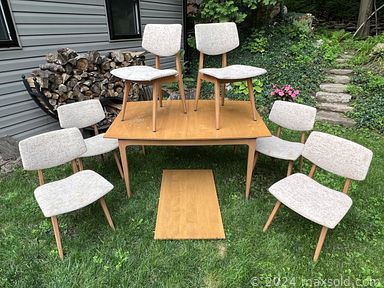 MaxSold Auction: This online auction includes furniture such as a midcentury cabinet, vintage stool, midcentury child’s rocker, midcentury table set, sewing table, wingback chair, loveseat, midcentury highboy,Victorian dresser, early sleigh bed and others, Singer sewing machine, mirror, loveseat, brass lamps, jewelry, wall art, siverplate, ephemera and more!