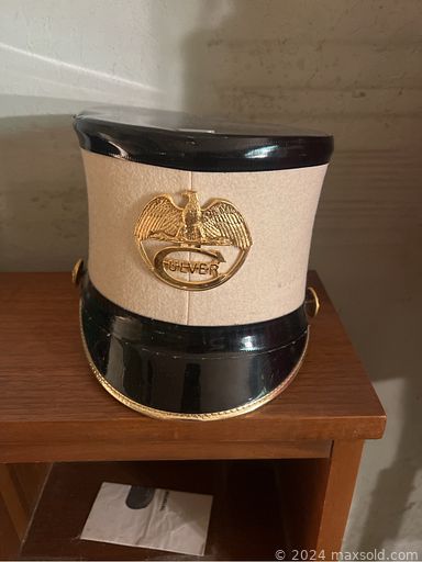 MaxSold Auction: This auction includes not in use and incomplete military and navy uniforms from WWII, German officer hats, Lieutenant Colonel hat, British Royal Navy hat, vintage fedoras, Nautical table, planes and ships replicas, Engine order telegraphs, vintage Navy items and much more.