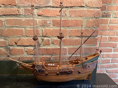 MaxSold Auction: This online auction features model ship, area rugs, games, jewelry, rolling chef cart, small kitchen appliances, Carnival glass, steins, outdoor chairs, teacup/saucer sets, glass art, day bed, office supplies, printer, binoculars, power tools, and much more!!