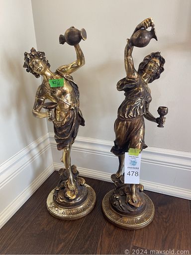 MaxSold Auction: This online auction features wooden desk, art glass, vintage candelabra, antique glass epergne, perfume bottles, jewelry, women’s shoes & clothing, Mary Frances purses, Tiffany style lamp shade, Royal Doulton figurines, vintage trinket boxes, hurricane lamps, cranberry glass, games, decorative plates, gold jewelry, planters, small kitchen appliances, and much, much, more!!!