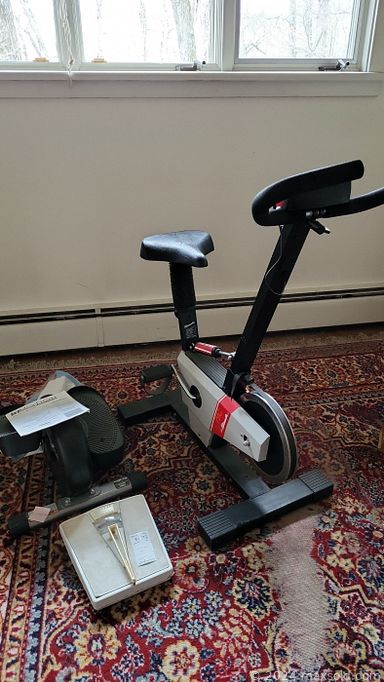 MaxSold Auction: This online auction features area rug, BBQ grill, James Thurber plates, Joan Rivers jewelry, chimney case, marionette puppet, vintage books, cedar chest, perfume bottles, vintage dresser, brass horse medallions, Tiffany-style lamp, antique barrister bookcase, exercise equipment, steamer trunks, guitar, vintage server, horse figurines, vinyl records, tools, pressure washer, lawnmower and much more!