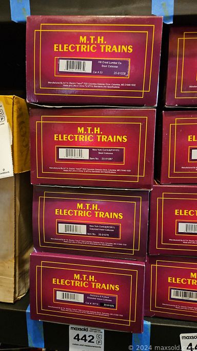 MaxSold Auction: This online auction features Lionel train cars & locomotives, train catalogs, transformers, & accessories, train parts, Dept 56 Snow Village buildings & accessories, vinyl records, cast-iron vehicles, Steiff bears, train-themed apparel, costume perfume, commemorative coins, lighters, vintage posters, exercise equipment, bikes, and much more!