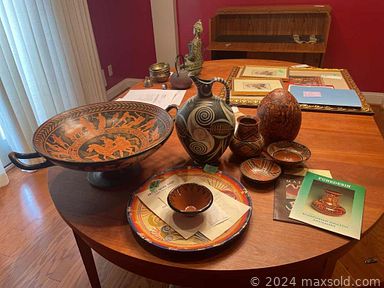 MaxSold Auction: This online auction features  Waterford crystal, furniture such as leather sofas, side tables, bar cart and wooden dining table, framed wall art, stereo receivers, computer accessories, CDs, DVDs, vintage books, home decor, small kitchen appliances, power tools, area rugs, lamps and much more!