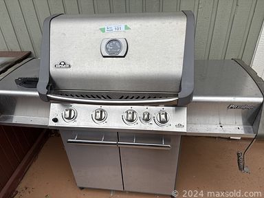 MaxSold Auction: This online auction features pecan wood dining room furniture, hand tools, hardware, outdoor games, yard tools, refrigerator/freezer, lawnmower, leather furniture, TVs, DVDs, office supplies, vinyl records, camping gear, costume jewelry,   collector plates, desks, power washer, BBQ grill, patio furniture, and much, much, more!!!