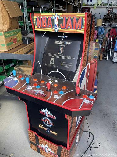 MaxSold Auction: This online auction features a large GI Joe tank, NBA Jam arcade machine, elephant stool, folding chairs, Nascar collectible hood, wall art, Black and Decker chop saw, Christmas decor, Char-Broil commercial grill, stadium chairs, Chinese terracotta warrior, Hoover vacuum, antique vanity, model trains, small kitchen appliances, shower chair, garden hose, planter and much more!