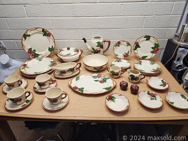 MaxSold Auction: This online auction features vintage coin bank, cameras, games, decanter, flatware case, patriotic buttons and keychains, vintage NFL stamps, trading cards, comics, vintage typewriter, dishes, LPs, commemorative coins, foreign coins, tool chest cabinet, power tools, canopy, steins, Disney books, clothing, sweaters, Kurt Adler - Santa figurine, scarves, electric scooter and much more.