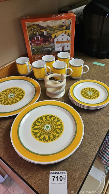 MaxSold Auction: This online auction features teak dining table & chairs, Hummel figurines, handcrafted birds, teacup/saucer sets, small kitchen appliances, area rugs, BMP, sewing machine, hope chest, TV, golf clubs, bike, patio furniture, yard tools, camping gear, power & hand tools, and much, much, more!!!