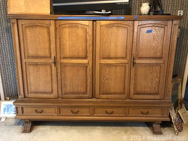 MaxSold Auction: This online auction includes sterling silver, Waterford crystal, Lenox, Limoges, original art, furniture such as Henredon china cabinet, mahogany dining table and chairs, Henkel Harris sideboard, and patio furniture, area rugs, planters, lamps, Star Lift, fountains, 36” LG TV, and much more!