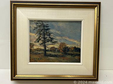 MaxSold Auction: This online auction includes oil paintings, Doug Guilford ink drawing, J. Murray Thomson, D. MacDonald and other watercolour art, framed photos, Oldsmobile advertising sign, M. Hollman painting, woodblock print and much more!