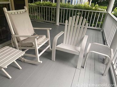 MaxSold Auction: This online auction features handmade quilts, candles, stamps and coin collection, model boats, ladder, glider chair with cushion and outdoor furniture. Also includes lamps, figurines, dining room chairs, English China and cut glass, ceramic teapots, live plants, small appliances such as panini press and grill. Includes glassware, rocker and side table, ceramic serving dishes and much more!