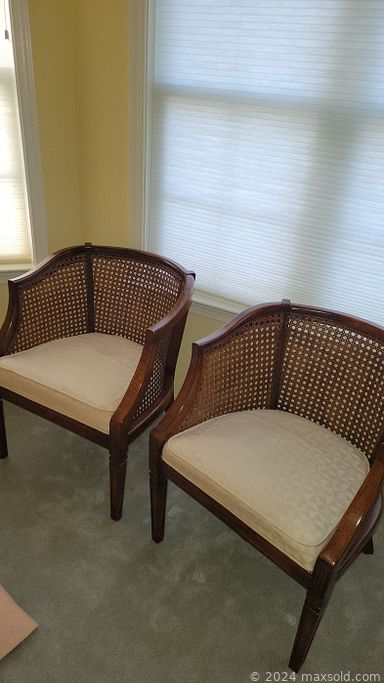 MaxSold Auction: This online auction features outdoor planters, patio furniture, vintage egg cups, bedroom set, Thomasville china cabinets, teacup/saucer sets, Disney collector plates, kitchenware, Willow Ware, table linens, sewing machine & supplies, solid wood desk, office supplies, art supplies, pet supplies, refrigerator, vinyl records and much more!