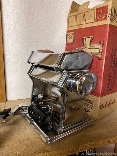 MaxSold Auction: This online auction features furniture such as a table and chair set, end tables, chairs, headboard, dresser, desk, bedframe, wicker shelf, lawn chair and more, home decor, pillows, wall art, fabric, chrome canisters, pasta machine, bamboo mirror, macrame shell hanging, Royal Doulton, serving ware, Corelle dishware, Rose china, Hoover vacuum, collector plates, Free Spirit treadmill, Schwinn bicycle, office supplies, stereo and much more!