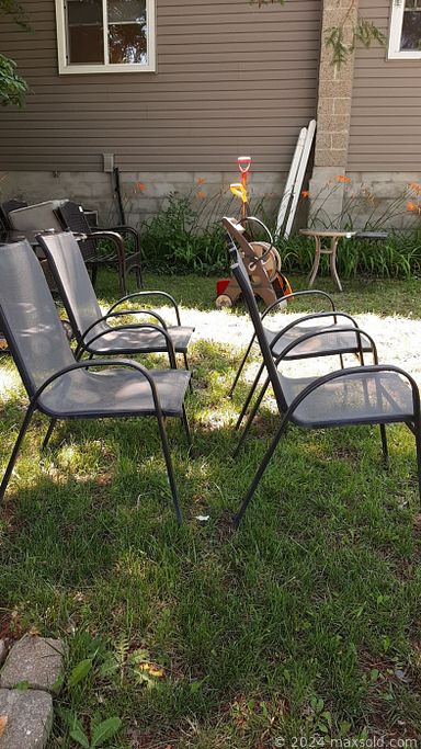 MaxSold Auction: This online auction includes furniture such as armchairs, boardroom table, cabinets, office desks, patio chairs, shelf units and others, wall art, hardware, desk lamp, office supplies, hose reel, lawnmower and other yard tools, Royal Albert and other china, small kitchen appliances, kitchenware, electronics and more!