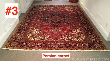 MaxSold Auction: This online auction includes sterling silver, 30” Toshiba TV, furniture such as French country dining table and chairs, end tables, Quebec pine cupboard, and solid maple chair, Persian carpet, framed wall art, lamps, electric guitar, acoustic guitar, lighting, and much more!