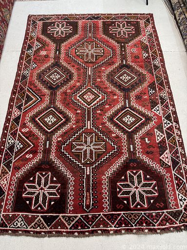 MaxSold Auction: This online auction includes Persian rugs from Zanjan, Gharajeh, Tabriz, Shiraz, Esfahan and more!n