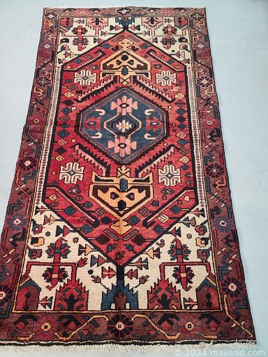 MaxSold Auction: This online auction includes Persian wool rugs from Hamedan, Tabriz, Baloch, Gabbeh, Zanjan, Ardebil, Heriz and more!
