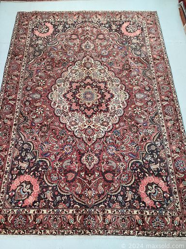 MaxSold Auction: This online auction features Persian rugs & runners made in Bakhtiar, Ardebil, Gharajeh, Mahal, Shiraz,  Joshegan, Zanjan, Kashan, Mir, and more!