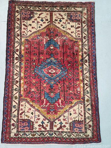 MaxSold Auction: This online auction features Persian rugs & runners made in Bakhtiar, Ardebil, Gharajeh, Mahal, Shiraz,  Joshegan, Zanjan, Kashan, Mir, and more!