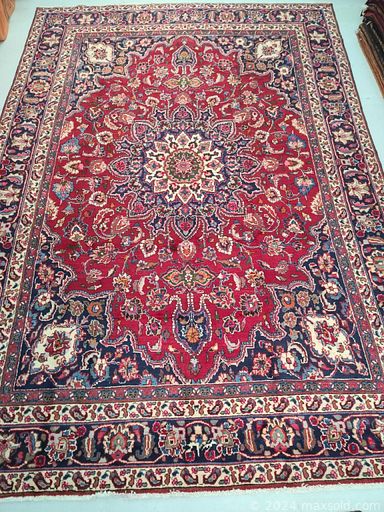 MaxSold Auction: This online auction includes Persian wool rugs from Tafresh, Turkmenistan, Hamedan, Shiraz, Zanjan, Joshegan, Gharajeh, Bakhtiar and more!