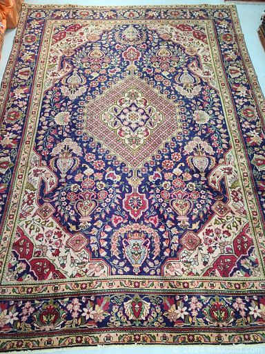 MaxSold Auction: This online auction includes Persian wool rugs from Tafresh, Turkmenistan, Hamedan, Shiraz, Zanjan, Joshegan, Gharajeh, Bakhtiar and more!
