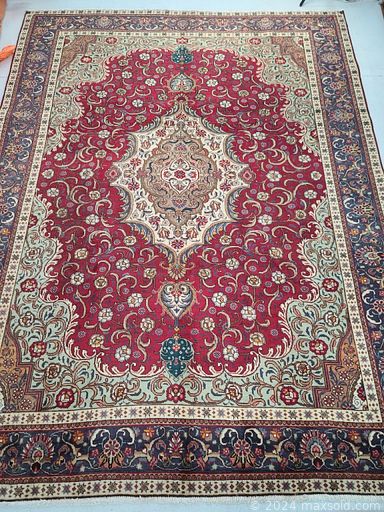 MaxSold Auction: This online auction includes Persian wool rugs from Hamedan, Saveh, Turkmenistan, Tabriz, Zanjan and more!