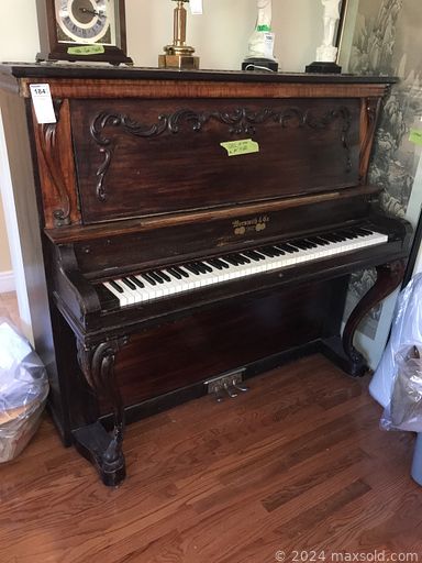 MaxSold Auction: This online auction features furniture such as cabinets, wicker table set, headboards, bedframes, dressers, side tables, shelving units, TV stand, desk, chairs and others, kitchenware, small kitchen appliances, mirrors, media, wall art, decor, hardware, home health aids, exercise equipment, clothing, shoes, accessories, jewelry, musical instruments, office supplies, music stand, safe, Asian decor, vacuums, seasonal decor, golf, garden tools, piano and much more!