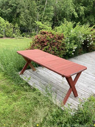MaxSold Auction: This online auction features Patio Table, Chairs, Plastic Chairs, Picnic Table, Bistro Table, Folding Table, Planters, Trash Can, Small Tractor Spreader, Yard Tools, Artwork, Baking, Food Storage, Wood Ladders, Refrigerator, Baskets, Fryers, Multi Coolers and much more!