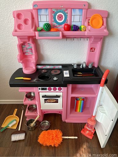 MaxSold Auction: This online auction features small kitchen appliances, bar stools, food prep items, sofa bed, TV, bunk beds, toys, games, area rug, baby items, toddler bed, play kitchen, refrigerator/freezer, desk & chair, customizable sign, jogging stroller, and much, much, more!!!