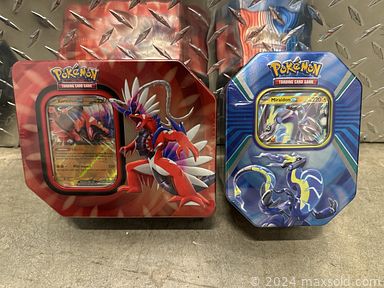 MaxSold Auction: This online auction features violin, area rug & runners, Pokemon collectibles, Yu Gi Oh collectibles, small kitchen appliances, kids\' shoes, ring light, yard tools, women’s clothing, teak furniture, and much, much, more!!!