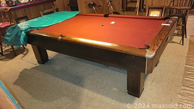 MaxSold Auction: This online auction features furniture such as a china cabinet, upholstered chairs, patio chairs, table, school desk, pool table, ping pong table, Ethan Allen chair, Ellington piano,  filing cabinets, hutch bookcase, maple wood bed, cedar chests, Cushman drawers and others, pool accessories, lamps, Noritake, antique china, floral art, TV, vintage glassware, kitchenware, small kitchen appliances, Royal Keystone typewriter, Ridgeway grandfather clock, seasonal decor, antique clocks, antique Singer sewing machine, vintage toys, tools, Troy Bilt riding mower, Lenox and much more!