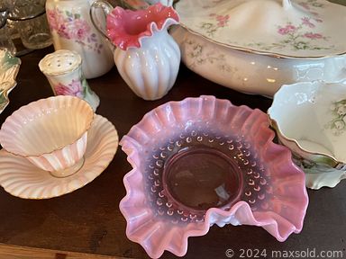 MaxSold Auction: This online auction features vintage kerosene lamps, antique porcelain, teacup/saucer sets, collector plates, teapots, chandelier, area rugs, carnival glass, small kitchen appliances, TV, milk glass, RC car, yard art, stamps, costume jewelry, vintage cameos, gold jewelry and much much more!