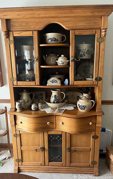 MaxSold Auction: This online auction features Pfaltzgraff dinnerware, thimble collection, oak hutch, vintage Pyrex, area rug, rocking horse figurines, washer, dryer, Raggedy Ann & Andy collectibles, patio furniture, and much more!