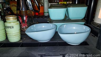 MaxSold Auction: This online auction features room divider, bikes, motorized wheelchair, area rug, sewing machines, dog supplies, yard tools, power & hand tools, computer desks, trundle bed, DVDs, cedar chest, patio furniture, costume jewelry, lift recliner, vintage books, men’s clothing, stained glass window, small kitchen appliances, BBQ grill, bikes, painting supplies, sporting goods, camping gear, electric mower, vinyl records, vintage toys, vintage planters, vintage advertising tins, and much more!