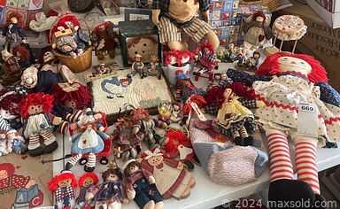 MaxSold Auction: This online auction features Pfaltzgraff dinnerware, thimble collection, oak hutch, vintage Pyrex, area rug, rocking horse figurines, washer, dryer, Raggedy Ann & Andy collectibles, patio furniture, and much more!